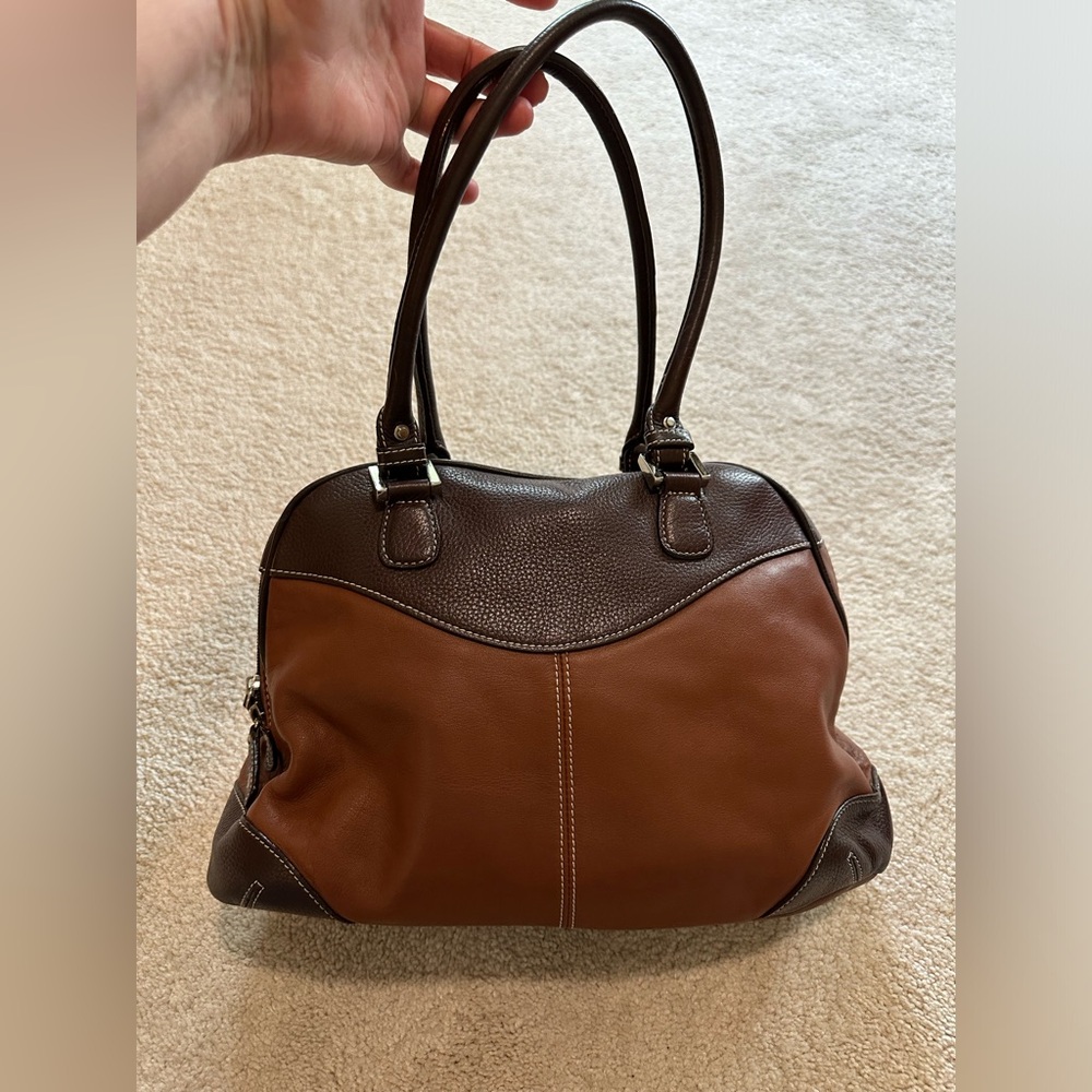 Tignanello Small Two Tone Leather Bag